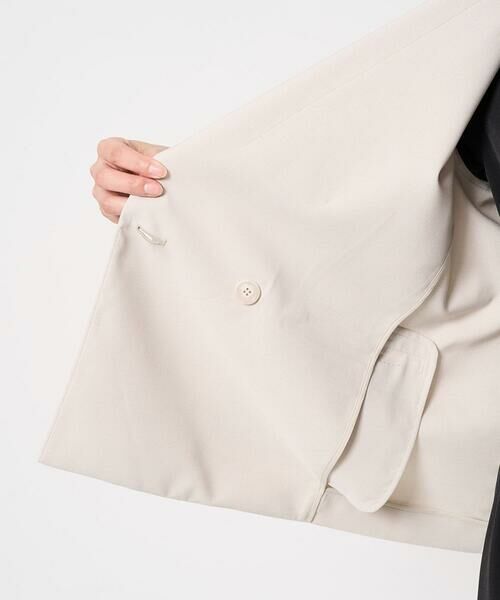 Maison de CINQ / メゾン ドゥ サンク テーラードジャケット | 【小さいサイズ】リネンライク ダブルブレストジャケット/洗える | 詳細16