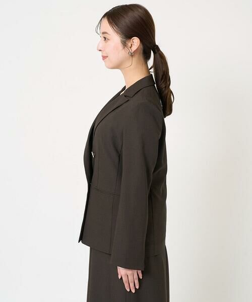Maison de CINQ / メゾン ドゥ サンク テーラードジャケット | 【小さいサイズ】リネンライク ダブルブレストジャケット/洗える | 詳細6