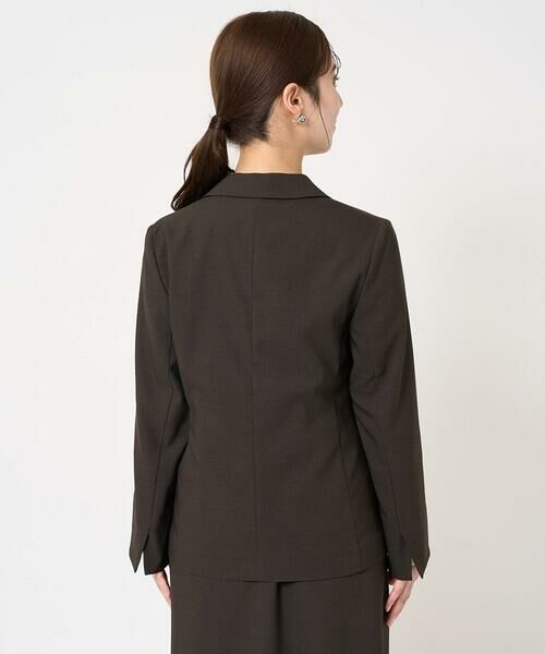 Maison de CINQ / メゾン ドゥ サンク テーラードジャケット | 【小さいサイズ】リネンライク ダブルブレストジャケット/洗える | 詳細7