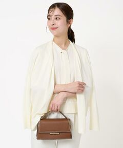 Maison de CINQ / メゾン ドゥ サンク ニット・セーター | 【小さいサイズ】ボウタイデザインカラーニットアンサンブル/洗える