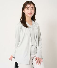 Maison de CINQ / メゾン ドゥ サンク ニット・セーター | 【小さいサイズ】ボウタイデザインカラーニットアンサンブル/洗える