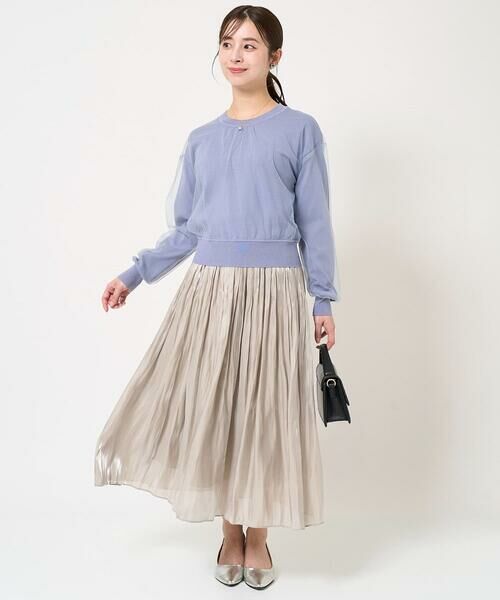 Maison de CINQ / メゾン ドゥ サンク ニット・セーター | 【小さいサイズ】重ねチュールニット/洗える | 詳細13