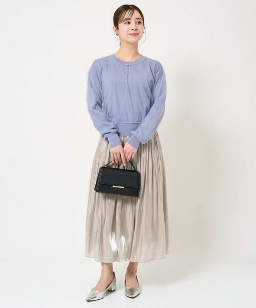 Maison de CINQ / メゾン ドゥ サンク ニット・セーター | 【小さいサイズ】重ねチュールニット/洗える | 詳細14