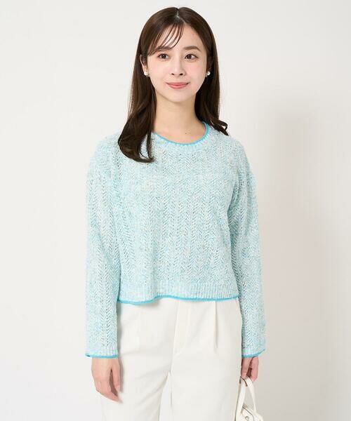 Maison de CINQ / メゾン ドゥ サンク ニット・セーター | 【小さいサイズ】ミックスカラーヤーンニット/洗える | 詳細1