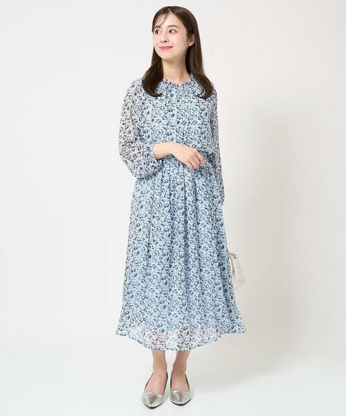 Maison de CINQ / メゾン ドゥ サンク ロング・マキシ丈スカート | 【小さいサイズ】花柄シフォンスカート/丈の長さが選べる/洗える | 詳細13