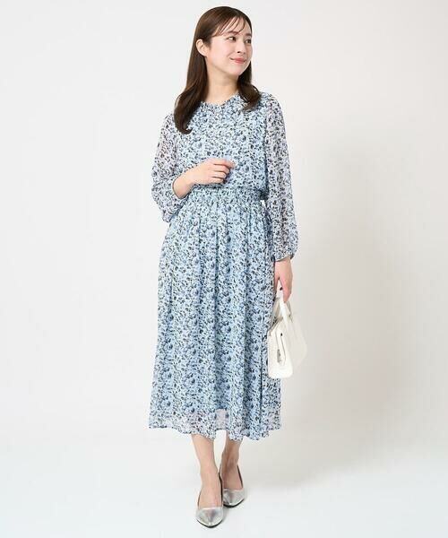 Maison de CINQ / メゾン ドゥ サンク ロング・マキシ丈スカート | 【小さいサイズ】花柄シフォンスカート/丈の長さが選べる/洗える | 詳細14