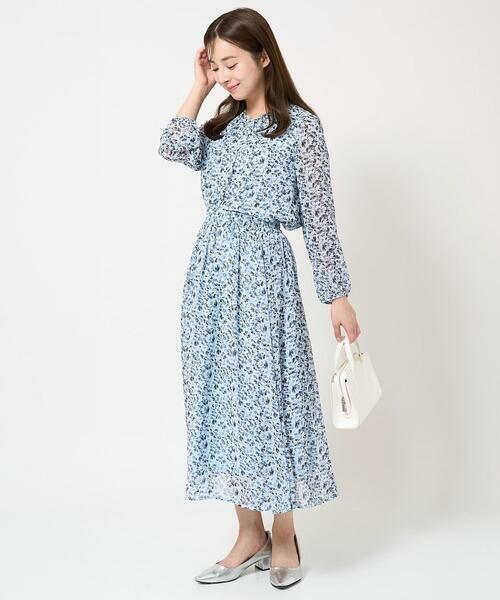 Maison de CINQ / メゾン ドゥ サンク ロング・マキシ丈スカート | 【小さいサイズ】花柄シフォンスカート/丈の長さが選べる/洗える | 詳細15