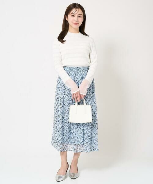 Maison de CINQ / メゾン ドゥ サンク ロング・マキシ丈スカート | 【小さいサイズ】花柄シフォンスカート/丈の長さが選べる/洗える | 詳細16