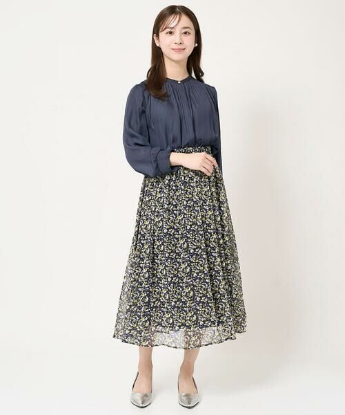 Maison de CINQ / メゾン ドゥ サンク ロング・マキシ丈スカート | 【小さいサイズ】花柄シフォンスカート/丈の長さが選べる/洗える | 詳細26