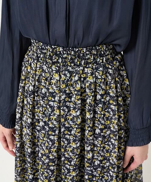 Maison de CINQ / メゾン ドゥ サンク ロング・マキシ丈スカート | 【小さいサイズ】花柄シフォンスカート/丈の長さが選べる/洗える | 詳細6