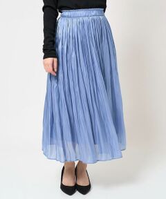 Maison de CINQ / メゾン ドゥ サンク ロング・マキシ丈スカート | 【小さいサイズ】シャイニーサテンスカート/洗える