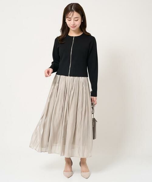 Maison de CINQ / メゾン ドゥ サンク ロング・マキシ丈スカート | 【小さいサイズ】シャイニーサテンスカート/洗える | 詳細12