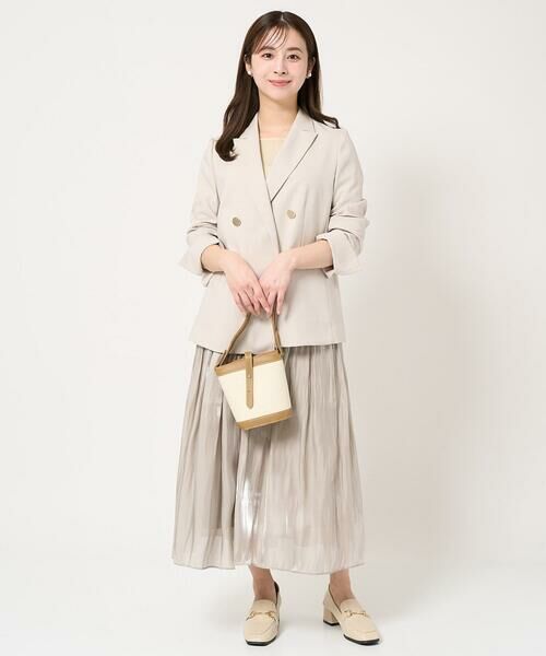 Maison de CINQ / メゾン ドゥ サンク ロング・マキシ丈スカート | 【小さいサイズ】シャイニーサテンスカート/洗える | 詳細24