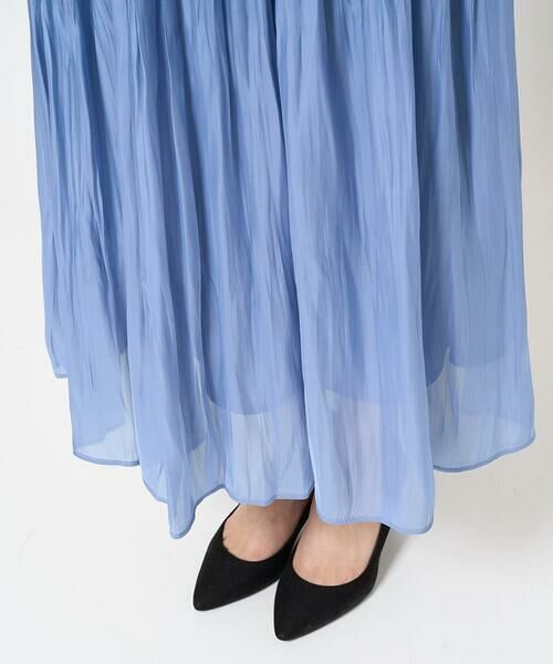 Maison de CINQ / メゾン ドゥ サンク ロング・マキシ丈スカート | 【小さいサイズ】シャイニーサテンスカート/洗える | 詳細7