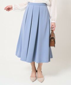 Maison de CINQ / メゾン ドゥ サンク ロング・マキシ丈スカート | 【小さいサイズ】タックフレアースカート/洗える