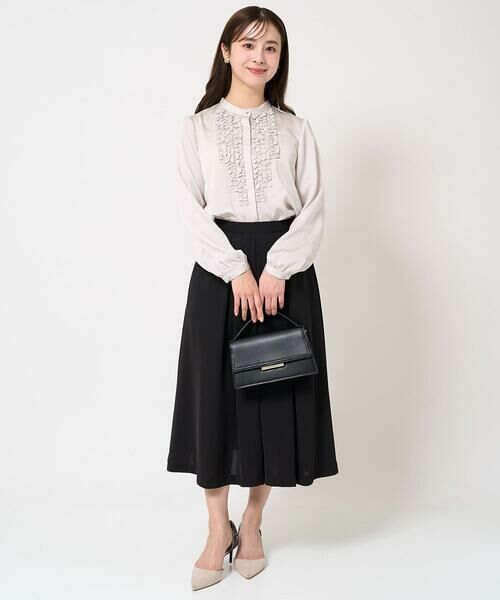 Maison de CINQ / メゾン ドゥ サンク ロング・マキシ丈スカート | 【小さいサイズ】タックフレアースカート/洗える | 詳細12