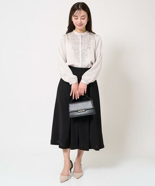 Maison de CINQ / メゾン ドゥ サンク ロング・マキシ丈スカート | 【小さいサイズ】タックフレアースカート/洗える | 詳細13