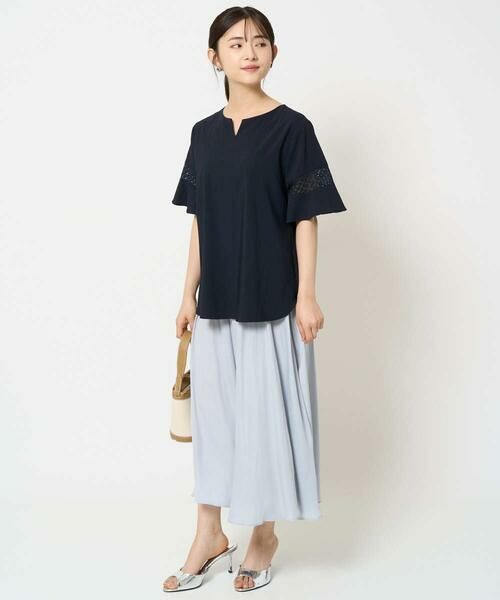 Maison de CINQ / メゾン ドゥ サンク その他パンツ | 【小さいサイズ】サテンガウチョパンツ/接触冷感/洗える/新色追加//セットアップ対応 | 詳細4