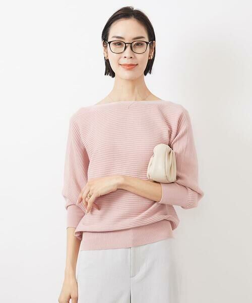Maison de CINQ / メゾン ドゥ サンク ニット・セーター | [小さいサイズ]ホールガーメント(R)ドルマンスリーブニット(7分袖) | 詳細1