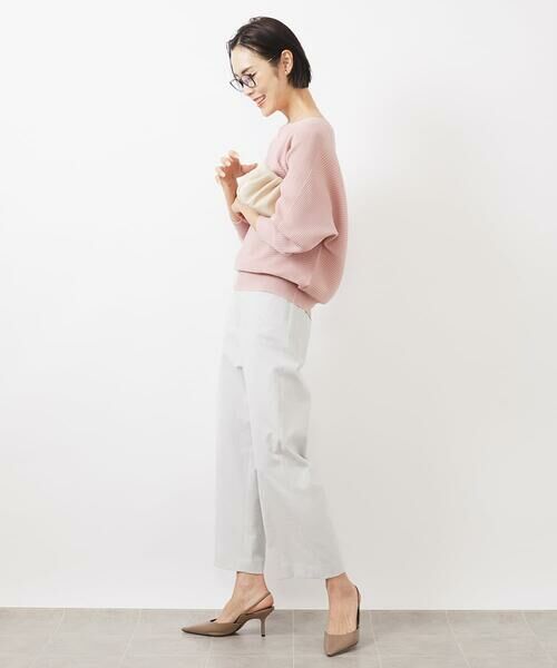 Maison de CINQ / メゾン ドゥ サンク ニット・セーター | [小さいサイズ]ホールガーメント(R)ドルマンスリーブニット(7分袖) | 詳細14