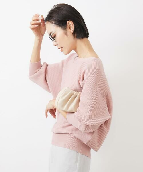 Maison de CINQ / メゾン ドゥ サンク ニット・セーター | [小さいサイズ]ホールガーメント(R)ドルマンスリーブニット(7分袖) | 詳細2