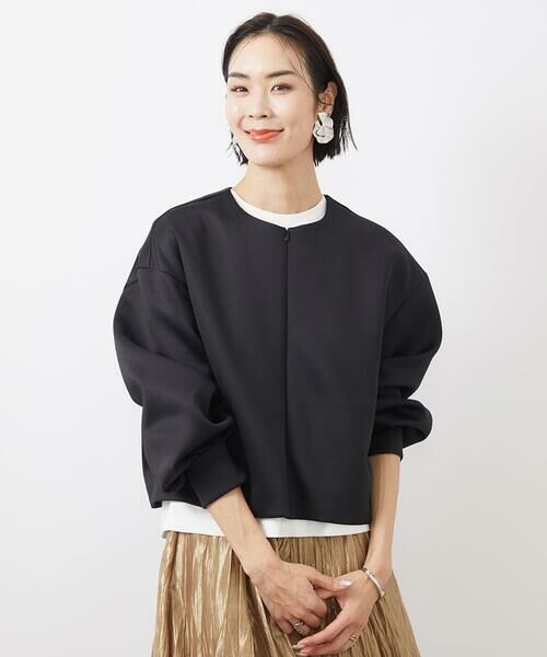 Maison de CINQ / メゾン ドゥ サンク カットソー | [小さいサイズ]2WAYジップカーデプルオーバー | 詳細1