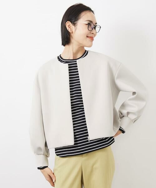 Maison de CINQ / メゾン ドゥ サンク カットソー | [小さいサイズ]2WAYジップカーデプルオーバー | 詳細5