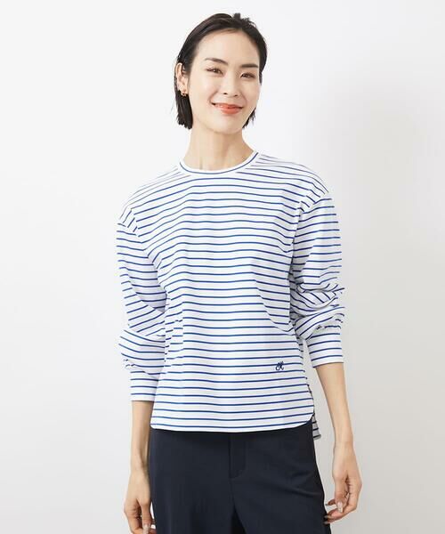 Maison de CINQ / メゾン ドゥ サンク カットソー | [小さいサイズ]ワンポイント刺繍ロングスリーブカットソー | 詳細9