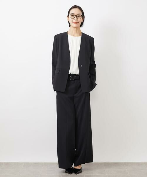 Maison de CINQ / メゾン ドゥ サンク その他パンツ | [小さいサイズ]ツイルワイドパンツ(多機能素材/セットアップ対応/洗える) | 詳細11