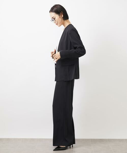 Maison de CINQ / メゾン ドゥ サンク その他パンツ | [小さいサイズ]ツイルワイドパンツ(多機能素材/セットアップ対応/洗える) | 詳細13