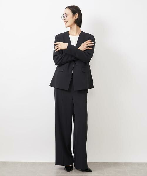 Maison de CINQ / メゾン ドゥ サンク その他パンツ | [小さいサイズ]ツイルワイドパンツ(多機能素材/セットアップ対応/洗える) | 詳細14