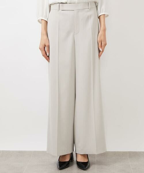 Maison de CINQ / メゾン ドゥ サンク その他パンツ | [小さいサイズ]ツイルワイドパンツ(多機能素材/セットアップ対応/洗える) | 詳細3