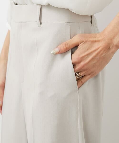 Maison de CINQ / メゾン ドゥ サンク その他パンツ | [小さいサイズ]ツイルワイドパンツ(多機能素材/セットアップ対応/洗える) | 詳細7