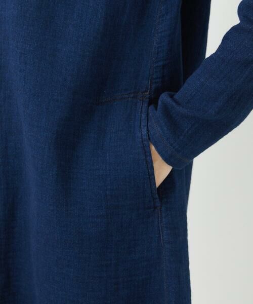 Maison de CINQ / メゾン ドゥ サンク シャツ・ブラウス | 二重織ガーゼデニムロングブラウス | 詳細11