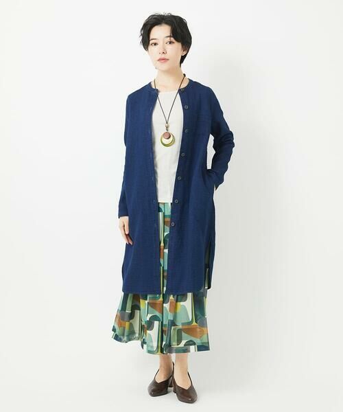 Maison de CINQ / メゾン ドゥ サンク シャツ・ブラウス | 二重織ガーゼデニムロングブラウス | 詳細15