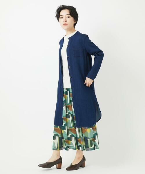 Maison de CINQ / メゾン ドゥ サンク シャツ・ブラウス | 二重織ガーゼデニムロングブラウス | 詳細19