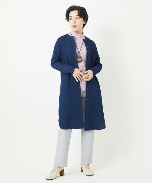 Maison de CINQ / メゾン ドゥ サンク シャツ・ブラウス | 二重織ガーゼデニムロングブラウス | 詳細23