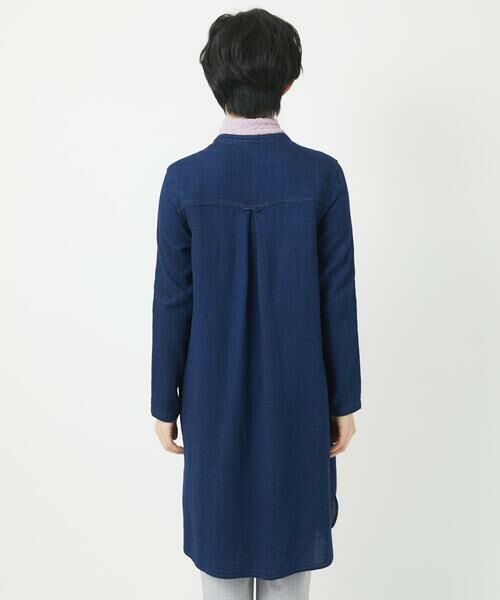 Maison de CINQ / メゾン ドゥ サンク シャツ・ブラウス | 二重織ガーゼデニムロングブラウス | 詳細7