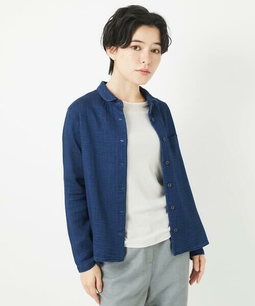 Maison de CINQ / メゾン ドゥ サンク シャツ・ブラウス | 二重織ガーゼデニムブラウス | 詳細2