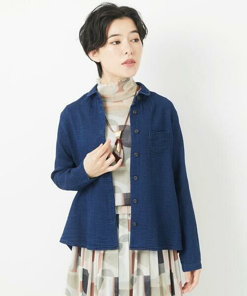 Maison de CINQ / メゾン ドゥ サンク シャツ・ブラウス | 二重織ガーゼデニムブラウス | 詳細23