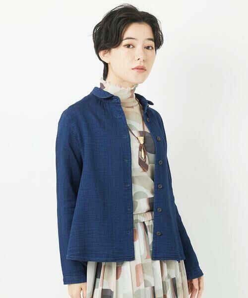 Maison de CINQ / メゾン ドゥ サンク シャツ・ブラウス | 二重織ガーゼデニムブラウス | 詳細24