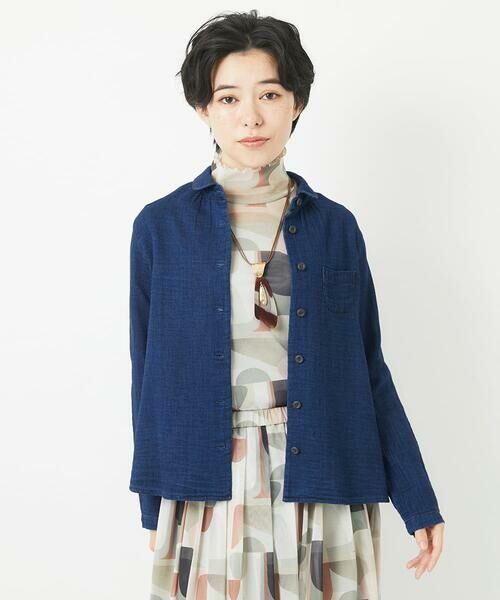 Maison de CINQ / メゾン ドゥ サンク シャツ・ブラウス | 二重織ガーゼデニムブラウス | 詳細25