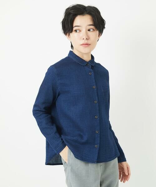Maison de CINQ / メゾン ドゥ サンク シャツ・ブラウス | 二重織ガーゼデニムブラウス | 詳細3