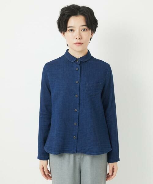 Maison de CINQ / メゾン ドゥ サンク シャツ・ブラウス | 二重織ガーゼデニムブラウス | 詳細4