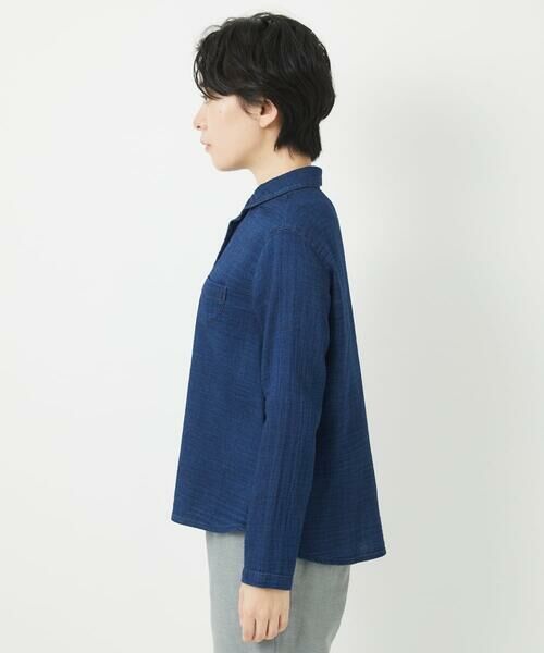 Maison de CINQ / メゾン ドゥ サンク シャツ・ブラウス | 二重織ガーゼデニムブラウス | 詳細5