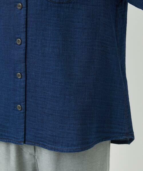 Maison de CINQ / メゾン ドゥ サンク シャツ・ブラウス | 二重織ガーゼデニムブラウス | 詳細9