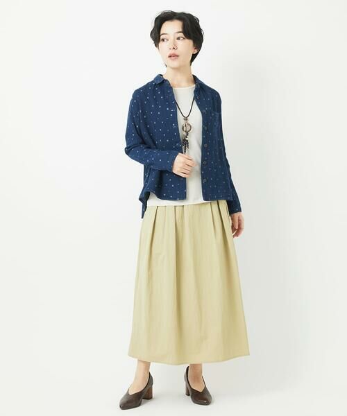 Maison de CINQ / メゾン ドゥ サンク シャツ・ブラウス | 二重織ガーゼデニムドットブラウス | 詳細12