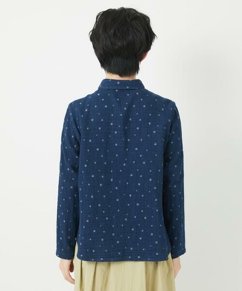 Maison de CINQ / メゾン ドゥ サンク シャツ・ブラウス | 二重織ガーゼデニムドットブラウス | 詳細5