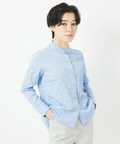 Maison de CINQ / メゾン ドゥ サンク シャツ・ブラウス | [日本製]シャーリングシャンブレーブラウス