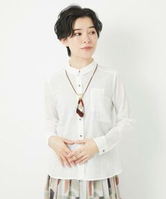 Maison de CINQ / メゾン ドゥ サンク シャツ・ブラウス | [日本製]シャーリングシャンブレーブラウス